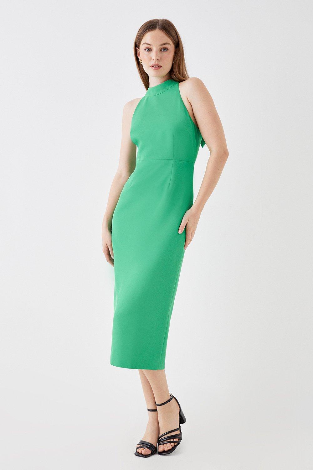 Bright green best sale midi dress